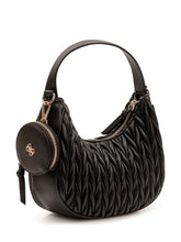 GUESS KIDS - Borsa Hobo Mini con Lavorazione Arricciata - Nero - LIDIASHOPPING® - Official Website