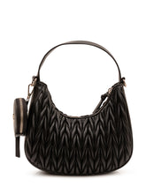 GUESS KIDS - Borsa Hobo Mini con Lavorazione Arricciata - Nero - LIDIASHOPPING® - Official Website