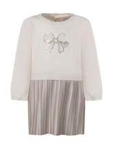GUESS KIDS - Abito con Fiocco Applicato E Gonna Plissettata - Bianco - LIDIASHOPPING® - Official Website