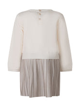 GUESS KIDS - Abito con Fiocco Applicato E Gonna Plissettata - Bianco - LIDIASHOPPING® - Official Website
