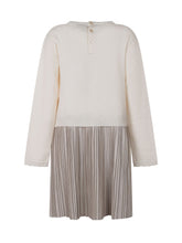 GUESS KIDS - Dress with Bow Applique And Pleated Skirt - White - LIDIASHOPPING® - Official Website