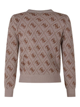 GUESS KIDS - Maglia Girocollo con Motivo Ripetuto - Beige - LIDIASHOPPING® - Official Website