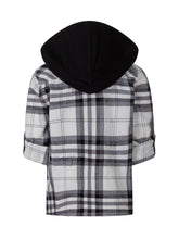 GUESS KIDS - Camicia a Quadri con Cappuccio - Multicolore - LIDIASHOPPING® - Official Website