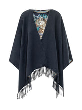 FERRAGAMO - Cappa Felindr con Frange - Blu - LIDIASHOPPING® - Official Website