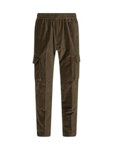 P.M.D.S. - Velvet Cargo Trousers - Green - LIDIASHOPPING® - Official Website