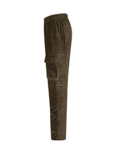 P.M.D.S. - Velvet Cargo Trousers - Green - LIDIASHOPPING® - Official Website