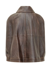 7 FOR ALL MANKIND - Cappa con Colletto e Zip - Marrone - LIDIASHOPPING® - Official Website