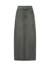 7 FOR ALL MANKIND - Gonna Lunga dalla Linea Dritta - Nero - LIDIASHOPPING® - Official Website