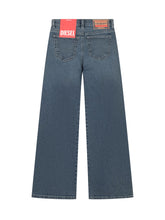 DIESEL KIDS - Straight Leg Jeans with Faded Wash - Blue - LIDIASHOPPING® - Official Website