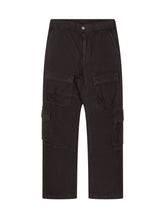 DIESEL KIDS - Poket Cargo Trousers with Patch Pockets - Black - LIDIASHOPPING® - Official Website
