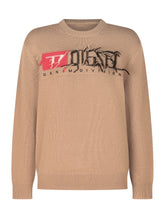 DIESEL KIDS - Konzi Sweater with Logo Applique - Beige - LIDIASHOPPING® - Official Website