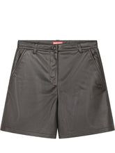DIESEL KIDS - Pjenny Faux Leather Shorts - Black - LIDIASHOPPING® - Official Website