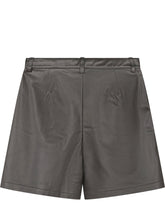 DIESEL KIDS - Pjenny Faux Leather Shorts - Black - LIDIASHOPPING® - Official Website