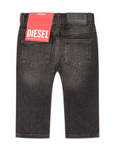 DIESEL KIDS - D Gale Denim Shorts with Washed Finish - Black - LIDIASHOPPING® - Official Website