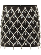 DES PHEMMES - Minigonna con Applicazioni Pendenti - Nero - LIDIASHOPPING® - Official Website