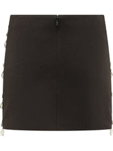 DES PHEMMES - Minigonna con Applicazioni Pendenti - Nero - LIDIASHOPPING® - Official Website