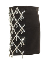 DES PHEMMES - Minigonna con Applicazioni Pendenti - Nero - LIDIASHOPPING® - Official Website