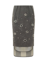 DES PHEMMES - Gonna a Tubino con Applicazioni - Grigio - LIDIASHOPPING® - Official Website