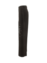 DES PHEMMES - Pantaloni Ampi con Applicazioni Gioiello - Nero - LIDIASHOPPING® - Official Website