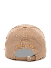 DSQUARED2 KIDS - Cappellino Baseball con Patch - Beige - LIDIASHOPPING® - Official Website