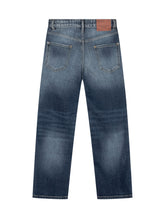 DSQUARED2 KIDS - Jeans a Gamba Dritta con Abrasioni - Blu - LIDIASHOPPING® - Official Website