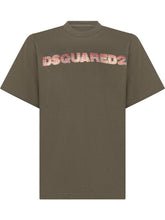 DSQUARED2 KIDS - T-shirt con Maxi Lettering Frontale - Verde - LIDIASHOPPING® - Official Website