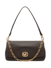 MICHAEL MICHAEL KORS - Borsa a Spalla con Patta e Catena - Marrone - LIDIASHOPPING® - Official Website