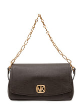 MICHAEL MICHAEL KORS - Borsa a Spalla con Patta e Catena - Marrone - LIDIASHOPPING® - Official Website