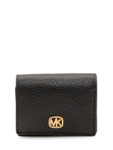 MICHAEL MICHAEL KORS - Portafoglio Compatto con Patta e Logo - Nero - LIDIASHOPPING® - Official Website