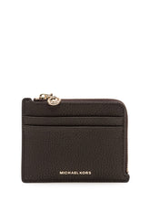 MICHAEL MICHAEL KORS - Portacarte con Zip e Laccetto - Marrone - LIDIASHOPPING® - Official Website