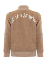 PALM ANGELS KIDS - Giacca con Zip e Bande sulle Spalle - Beige - LIDIASHOPPING® - Official Website