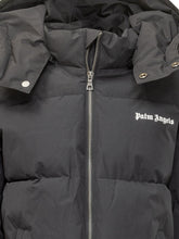 PALM ANGELS KIDS - Piumino con Cappuccio e Bande Laterali - Nero - LIDIASHOPPING® - Official Website