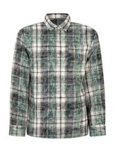PALM ANGELS KIDS - Camicia a Quadri con Taschino - Verde - LIDIASHOPPING® - Official Website