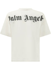 PALM ANGELS KIDS - T-shirt con Lettering sul Collo - Bianco - LIDIASHOPPING® - Official Website