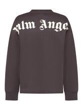 PALM ANGELS KIDS - Long Sleeve T-shirt with Collar Lettering - Black - LIDIASHOPPING® - Official Website