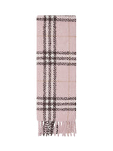 BURBERRY - Sciarpa a Quadri con Frange - Rosa - LIDIASHOPPING® - Official Website