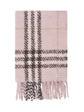 BURBERRY - Sciarpa a Quadri con Frange - Rosa - LIDIASHOPPING® - Official Website