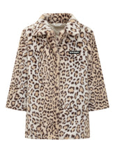 PALM ANGELS KIDS - Animal Print Jacket with Wide Collar - Multicolor - LIDIASHOPPING® - Official Website