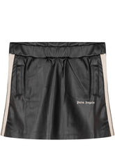 PALM ANGELS KIDS - Minigonna con Bande Laterali - Nero - LIDIASHOPPING® - Official Website