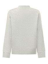 PALM ANGELS KIDS - Felpa con Collo Alto e Profili Laterali - Grigio - LIDIASHOPPING® - Official Website