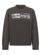 PALM ANGELS KIDS - Sweatshirt with High Neck and Print - Black - LIDIASHOPPING® - Official Website