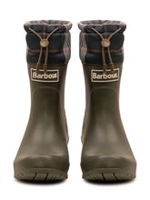BARBOUR - Stivale Mowbray con Bordo a Quadri - Verde - LIDIASHOPPING® - Official Website