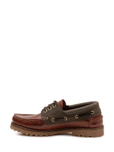 BARBOUR - Boat Shoe with Contrasting Panels - Brown - LIDIASHOPPING® - Official Website
