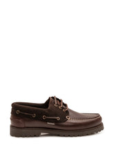 BARBOUR - Boat Shoe with Contrasting Panels - Brown - LIDIASHOPPING® - Official Website