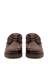 BARBOUR - Boat Shoe with Contrasting Panels - Brown - LIDIASHOPPING® - Official Website