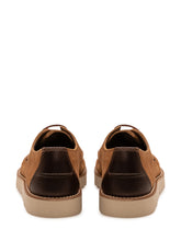 BARBOUR - Scarpa Derby Aydon con Cuciture a Vista - Marrone - LIDIASHOPPING® - Official Website