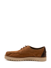 BARBOUR - Scarpa Derby Aydon con Cuciture a Vista - Marrone - LIDIASHOPPING® - Official Website