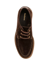 BARBOUR - Scarpa Derby Aydon con Cuciture a Vista - Marrone - LIDIASHOPPING® - Official Website