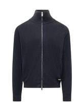 DSQUARED2 - Maglia a Collo Alto con Zip - Blu - LIDIASHOPPING® - Official Website