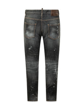 DSQUARED2 - Skater Jeans with Distressed Details - Blue - LIDIASHOPPING® - Official Website